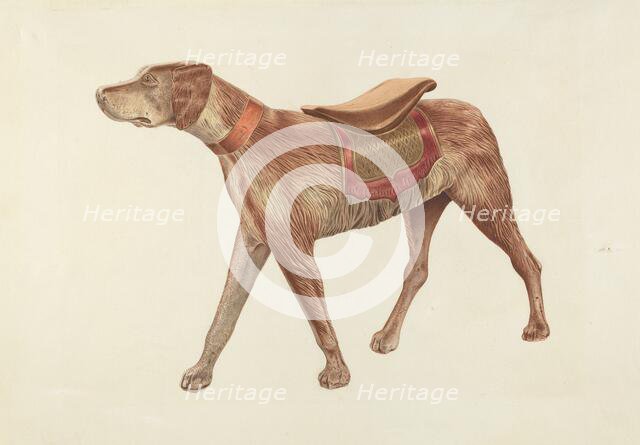 Carousel Dog, c. 1938. Creator: Michael Riccitelli.
