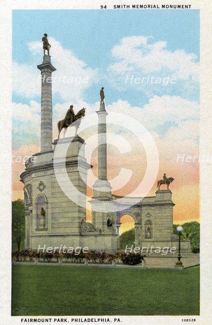 Smith Memorial Monument, Fairmount Park, Philadelphia, Pennsylvania, USA, 1926. Artist: Unknown