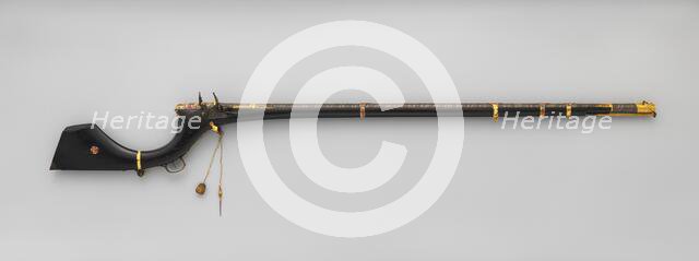 Flintlock Gun, Indian, Sindh (now Pakistan); lock, British, second quarter of the 19th century. Creator: Unknown.