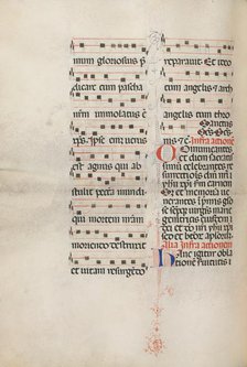 Missale: Fol. 179v: Music for various ordinary prayers, 1469. Creator: Bartolommeo Caporali (Italian, c. 1420-1503).