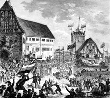 The Wartburg festival, Germany, 12 June 1848.  Artist: Anon