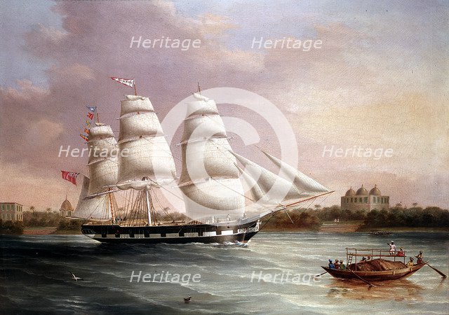 'John Wood Approaching Bombay', c1850.  Artist: Joseph Heard