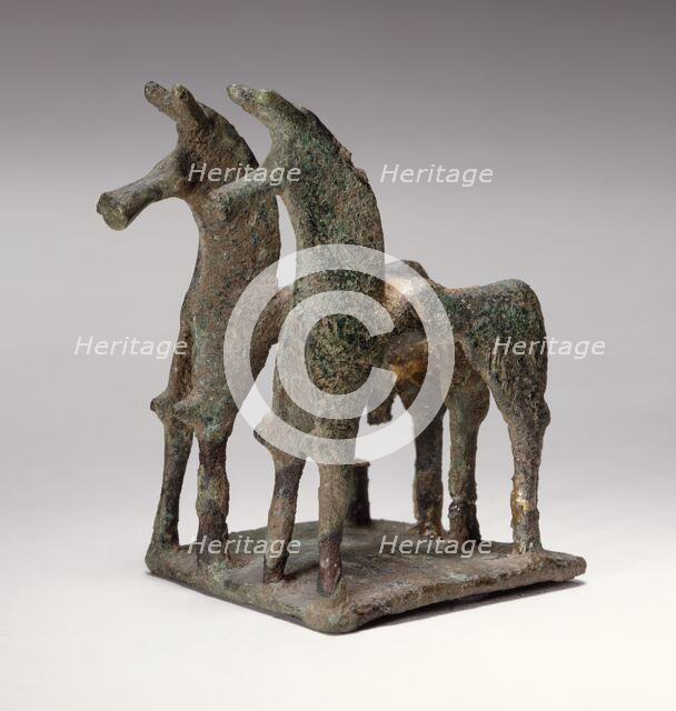 Pair of Horses, Geometric Period (last quarter of 8th century B.C.. Creator: Unknown.