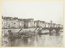 Le Pont-Neuf, les quais, les bains "A la Samaritaine" et la Tour St Jacques, 1847, printed 1965. Creator: Hippolyte Bayard.