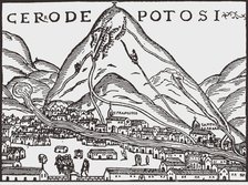 Cerro de Potosí, 1552. Creator: Cieza de León; Pedro de (1522-1554).