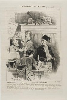 The Unsolicited Expression of Gratitude (plate 22), 1843. Creator: Charles Emile Jacque.