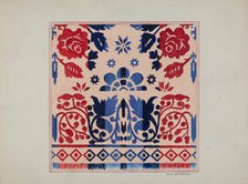 Coverlet, c. 1936. Creator: William Hoffman.