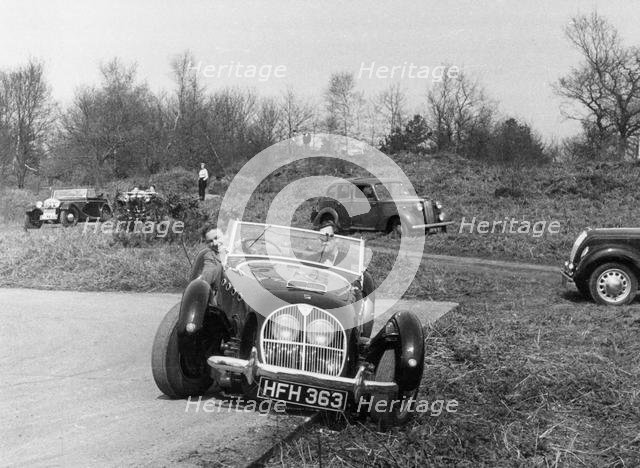 Healey Silverstone, London Little Rally, 1953, G.J.E. Dixon. Creator: Unknown.