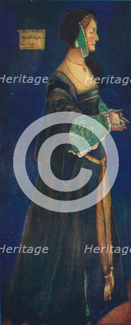 'A Woman of the Time of Henry VIII', 1907.  Artist: Dion Clayton Calthrop.