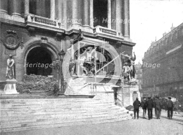 ' "La Guerre a L'Allemande"; a l'Opera: le groupe de la Danse, de Carpeaux', 1918. Creator: Unknown.