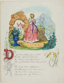 Day Dream of Life, of Hope, and Love (valentine), c. 1842. Creator: Unknown.