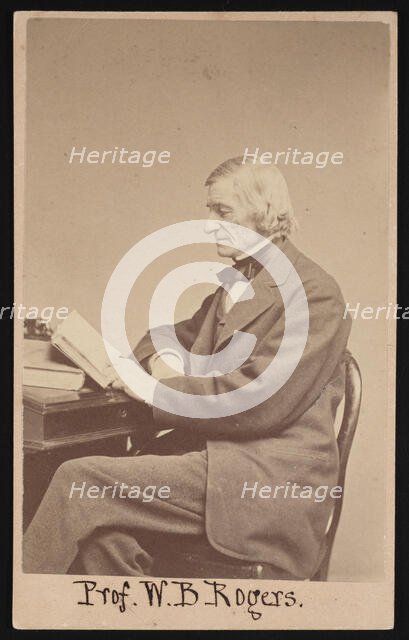 Portrait of William Barton Rogers (1804-1882), Between 1866 and 1873. Creator: Edward L Allen.