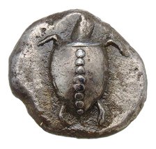 Stater. Aegina. Turtle, c560-540 BC. Creator: Numismatic, Ancient Coins  .