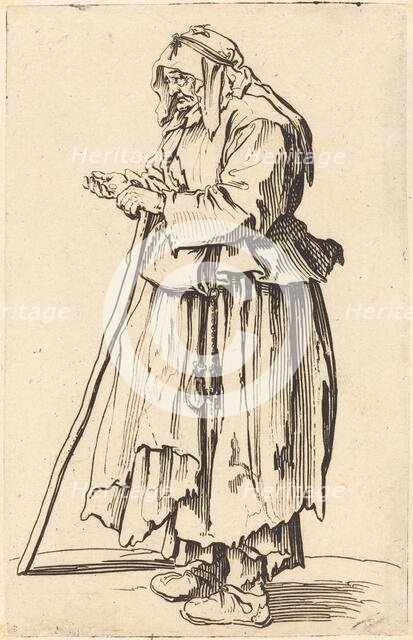 Beggar Woman Receiving Charity, c. 1622. Creator: Jacques Callot.