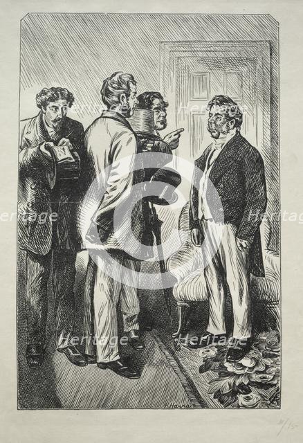 Our Christmas Turkey, Mr. Bobsby Concerned, 1868. Creator: Charles Samuel Keene (British, 1823-1891).