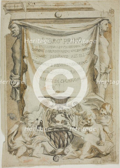 Design for Title Page for Guitar Manual, n.d. Creator: Domenico Piola I.