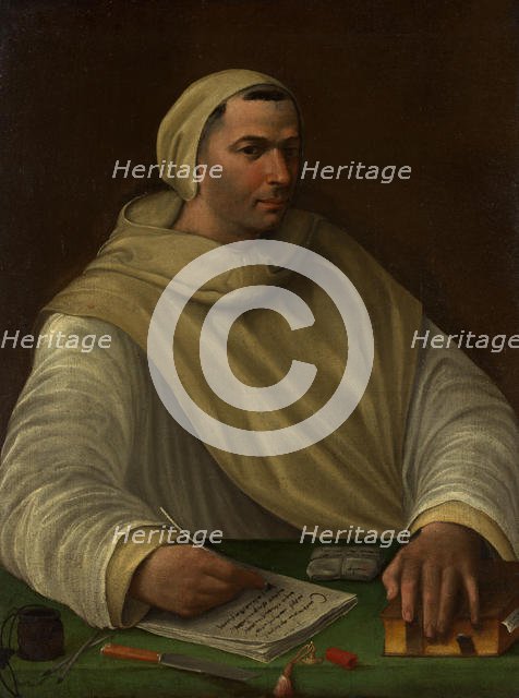 Portrait of an Olivetan Monk. Creator: Baldassare Peruzzi.
