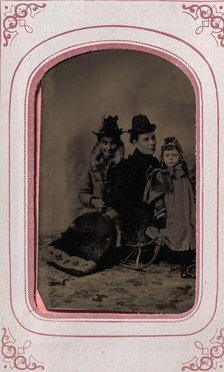 Two Women and a Child, 1860s. Creator: Unknown.