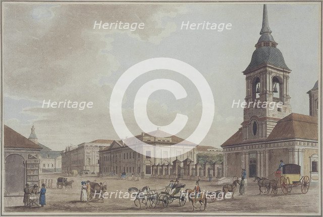 Liteyny Avenue in St. Petersburg, 1790. Artist: Malton, Thomas, the Elder (1726–1801)