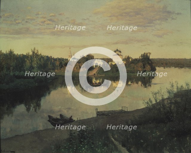 The Evening Ringing, 1892. Artist: Levitan, Isaak Ilyich (1860-1900)