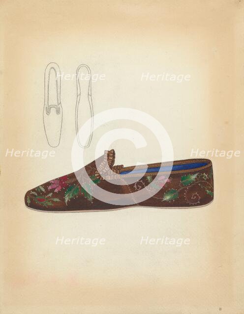 Lady's Slipper, 1935/1942. Creator: Esther Hansen.