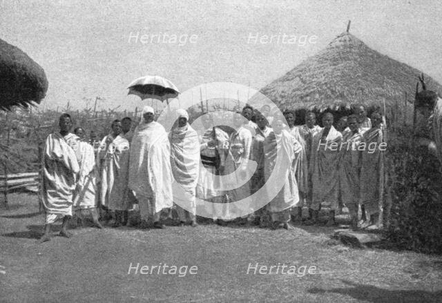 ''Un chef abyssin de sa suite; Le Nord-Est Africain', 1914. Creator: Charles Chusseau-Flaviens.