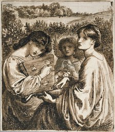 Study for the Bower Meadow, late 19th century. Artist: Dante Gabriel Rossetti.