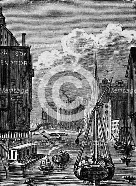 'Buffalo Creek, looking out', 1883. Artist: Unknown.