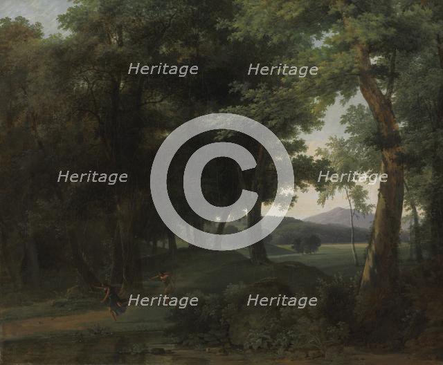 A Forest with Apollo and Daphne, 1810. Creator: Jean-Victor Bertin (French, 1767-1842).