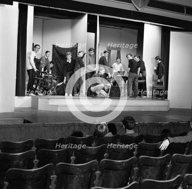 A scene from the Terence Rattigan play, Ross, Worksop College, Nottinghamshire, 1963.  Artist: Michael Walters