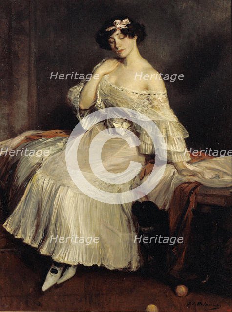 Portrait of Colette (1873-1954), c. 1905. Creator: Blanche, Jacques-Émile (1861-1942).