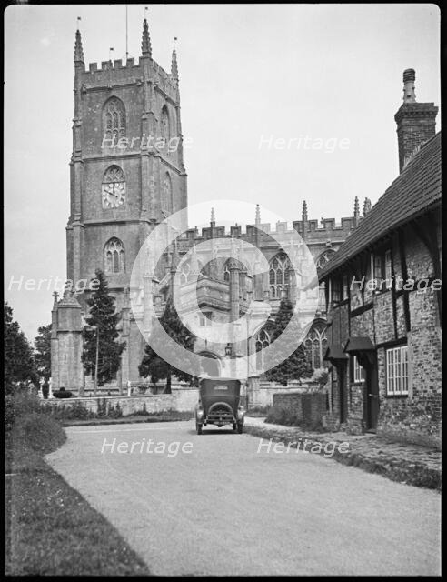 St Mary's Church, Steeple Ashton, Steeple Ashton, Wiltshire, 1932. Creator: Marjory L Wight.