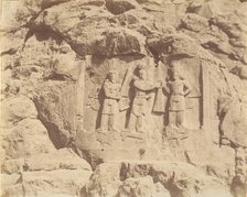 (7) [Tag-e Bustan, Crowning Ceremony of Shapour II, Kermanshah], 1840s-60s. Creator: Luigi Pesce.