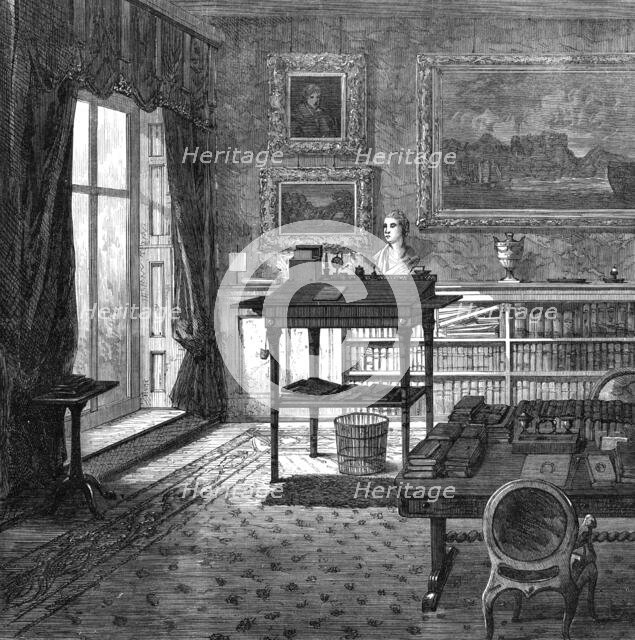 Lord Palmerston’s study at Broadlands, 1865. Creator: Unknown.