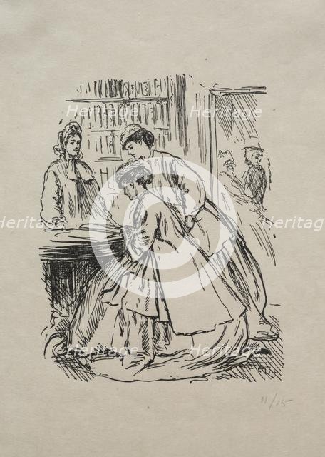 Much Ado about Nothing, 1866. Creator: George Louis Palmella Busson Du Maurier (British, 1834-1896).