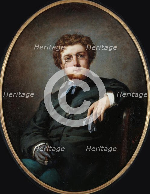 Portrait of the composer Georges Bizet (1838-1875), ca 1865. Creator: Giacomotti, Felix Henri (1828-1909).