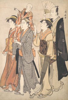 Ichikawa Danjuro V and His Family, 1782. Creator: Torii Kiyonaga.