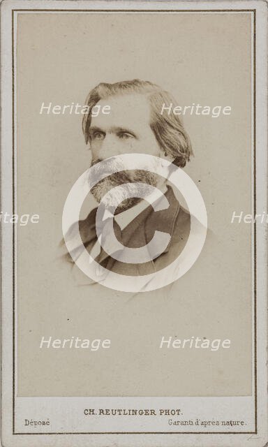 Portrait of the Composer Giuseppe Verdi (1813-1901). Creator: Photo studio Reutlinger, Paris  .