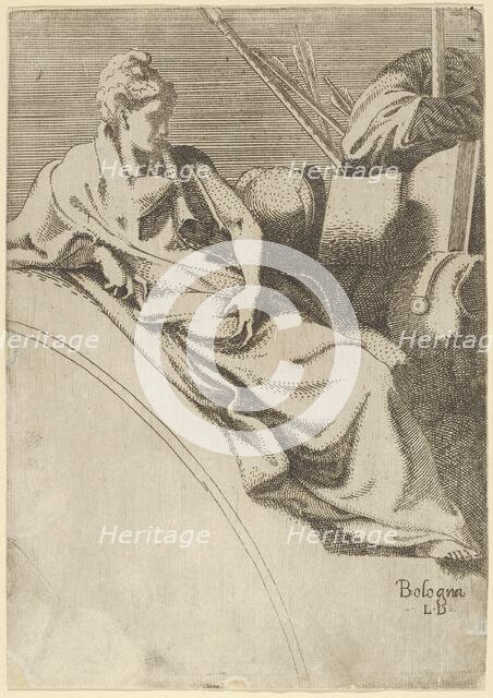 Athena, from the series 'Twelve Muses and Goddesses', ca. 1542-45. Creator: Leon Davent.