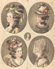 Modeles de coiffures. Creator: Jean Francois Janinet.