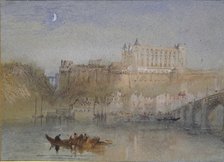 The Bridge and Chateau at Amboise, c1830. Artist: JMW Turner.