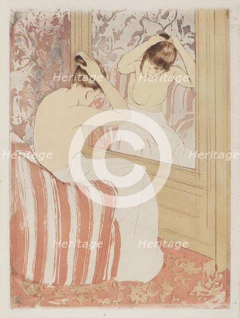 The Coiffure, 1890-1891. Creator: Mary Cassatt.