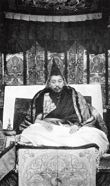 Thubten Gyatso (1876-1933), the 13th Dalai Lama of Tibet, c1910. Artist: Unknown