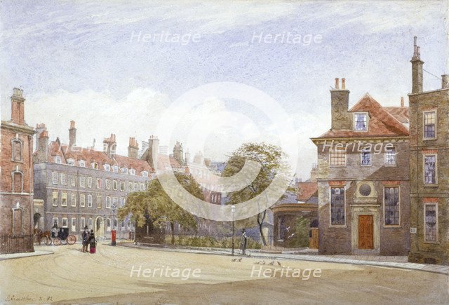 View of New Inn, Wych Street, Westminster, London, 1882.                Artist: John Crowther