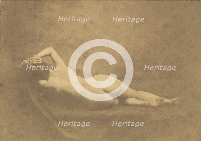 [Nude], ca. 1851. Creator: Possibly by Eugène Durieu.