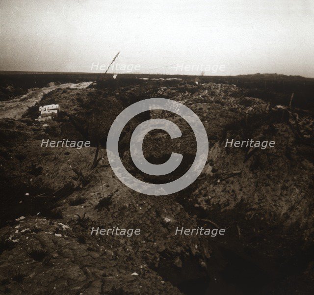 Battlefield, Craonne, northern France, c1914-c1918. Artist: Unknown.