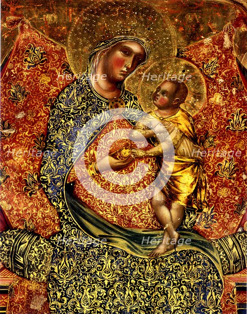 Madonna and Child Enthroned with two Angels. Artist: Veneziano, Paolo (ca 1330-ca 1360)