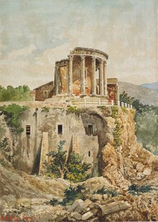 Temple of Vesta at Tivoli, 19th century. Creator: Massimiliano Bertozzi.