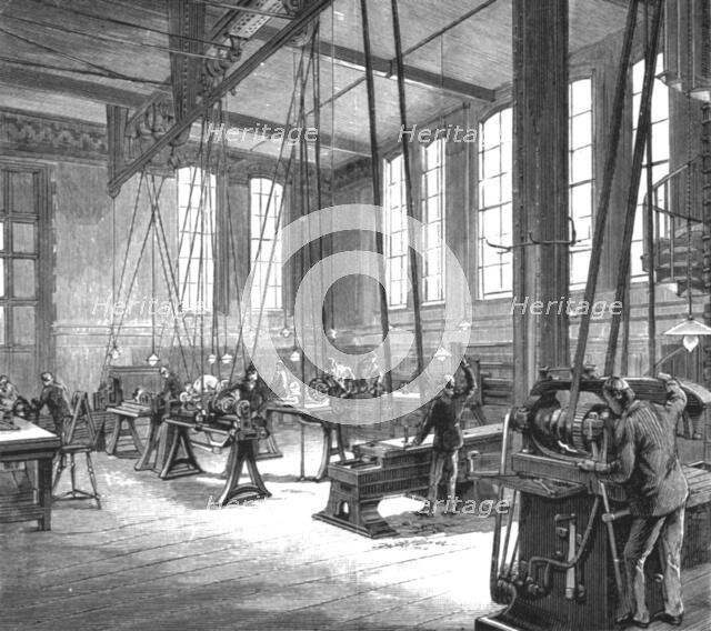 ''The Walker Engineering Laboratories at Liverpool; The Main Laboratory (Looking North-east)', 1890. Creator: Unknown.