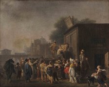 Le Théâtre de la Folie (The Theatre of Madness), c1805-1810. Creator: Taunay, Nicolas Antoine (1755-1830).